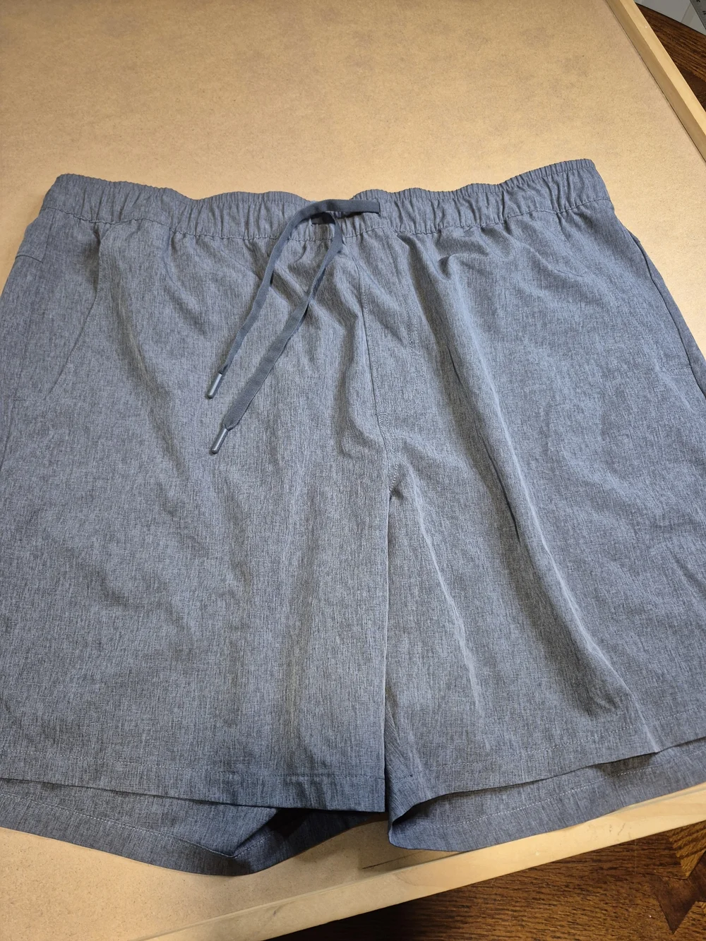 Eddie Bauer Light Gray Athletic Drawstring Shorts 4564/7